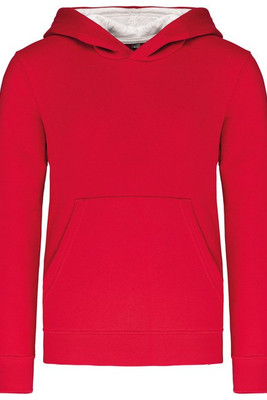Kariban K453 - KINDER HOODED SWEATER MET GECONTRASTEERDE CAPUCHON