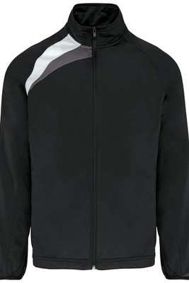 ProAct PA306 - Polyester Contrast Panel Zip-Up Track Jacket