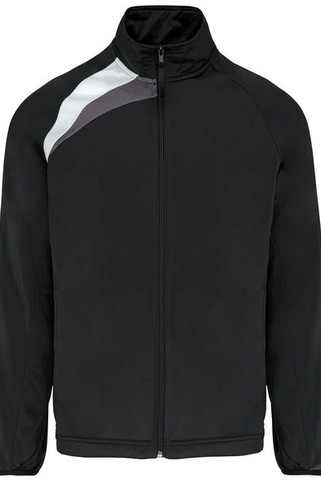 ProAct PA306 - Polyester Contrast Panel Zip-Up Track Jacket