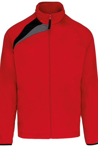 ProAct PA306 - Polyester Contrast Panel Zip-Up Track Jacket
