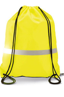 Kimood KI0109 - FLUORISEREND RUGZAKJE MET KOORDJES