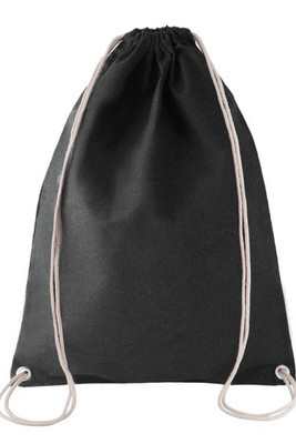 Kimood KI0125 - SAC À DOS EN COTON AVEC CORDELETTES