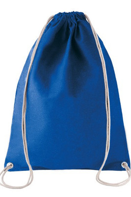 Kimood KI0125 - SAC À DOS EN COTON AVEC CORDELETTES