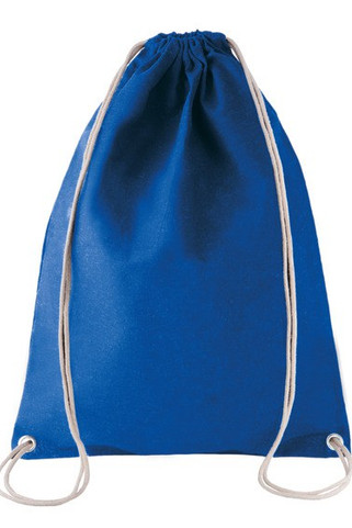 Kimood KI0125 - SAC À DOS EN COTON AVEC CORDELETTES