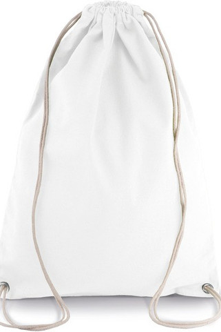 Kimood KI0125 - SAC À DOS EN COTON AVEC CORDELETTES