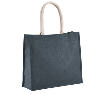 Kimood KI0219 - Stilfuld Jute Strandtaske med Bomuldshåndtag