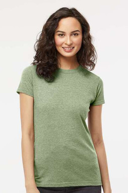 M & O Knits 3540 - T-SHIRT EN COTON FIN POUR DAMES