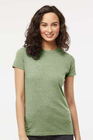 M & O Knits 3540 - T-SHIRT EN COTON FIN POUR DAMES