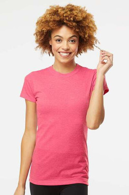 M & O Knits 3540 - T-SHIRT EN COTON FIN POUR DAMES