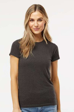 M & O Knits 3540 - T-SHIRT EN COTON FIN POUR DAMES