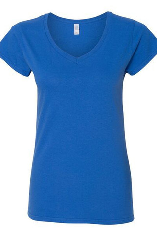 Gildan 64V00L - V-Neck T-shirt Junior Fit for Women