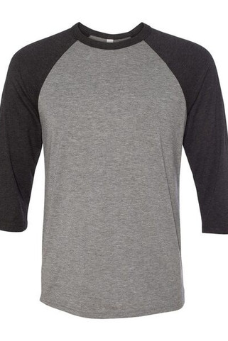 Bella B3200 - Unisex ¾ sleeve baseball tee