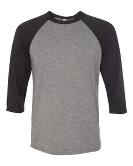 Bella B3200 - Unisex ¾ sleeve baseball tee