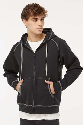 King Fashions KP8017 - EXTRA HEAVY FULL ZIP HOODED JACKET 