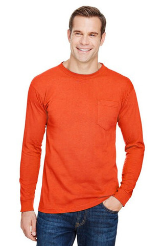 Bayside 3055 - Union-Made Long Sleeve T-Shirt with a Pocket