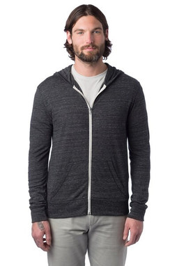 Alternative 1970e1 - Unisex Eco-Jersey Hooded Full-Zip T-Shirt