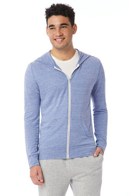 Alternative 1970e1 - Unisex Eco-Jersey Hooded Full-Zip T-Shirt