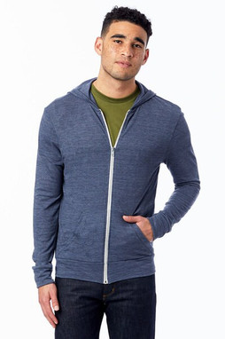 Alternative 1970e1 - Unisex Eco-Jersey Hooded Full-Zip T-Shirt