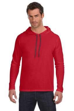 Anvil 987 - Lightweight Long Sleeve Hooded T-Shirt