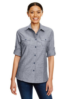 Burnside B5255 - Ladies Long Sleeve Chambray