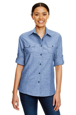 Burnside B5255 - Ladies Long Sleeve Chambray