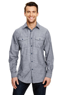 Burnside B8255 - Chambray Long Sleeve Shirt
