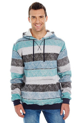 Burnside B8603 - Printed Striped Fleece Sweatshirt