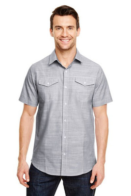 Burnside B9247 - Textured Solid Short Sleeve Shirt