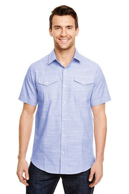 Burnside B9247 - Textured Solid Short Sleeve Shirt
