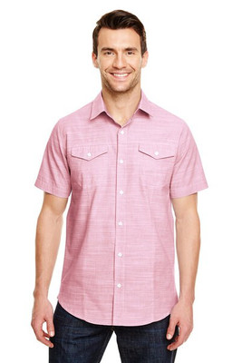 Burnside B9247 - Textured Solid Short Sleeve Shirt