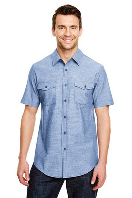 Burnside B9255 - Chambray Short Sleeve Shirt