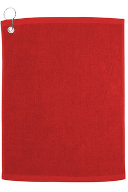 Carmel Towel Company C1518GH - Velour Hemmed Towel with Corner Grommet & Hook