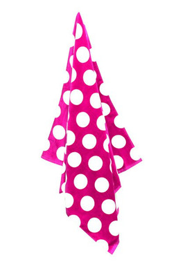 Carmel Towel Company C3060P - Polka Dot Velour Beach Towel