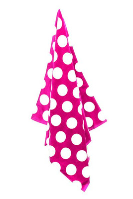 Carmel Towel Company C3060P - Polka Dot Velour Beach Towel