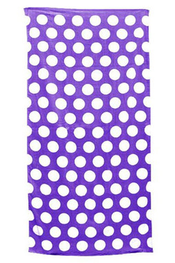 Carmel Towel Company C3060P - Polka Dot Velour Beach Towel