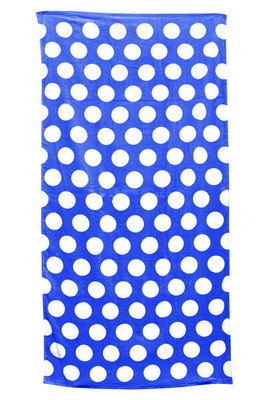 Carmel Towel Company C3060P - Polka Dot Velour Beach Towel