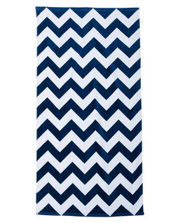 Carmel Towel Company C3060X - Chevron Velour Beach Towel