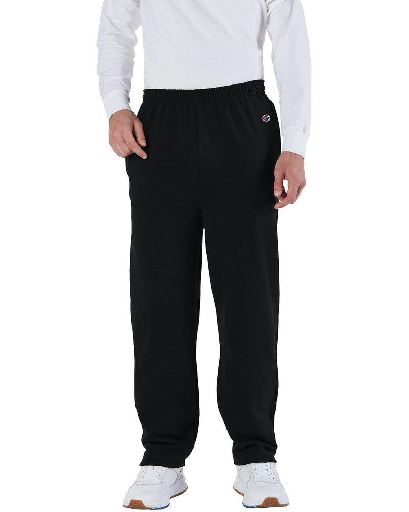 Champion P800 - Eco Open Bottom Sweatpants with Pockets - Black