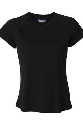 Champion CW23 - Ladies Double Dry® V-Neck Performance T-Shirt