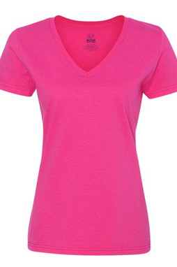 Fruit of the Loom L39VR - Ladies Heavy Cotton HD™ V-Neck T-Shirt
