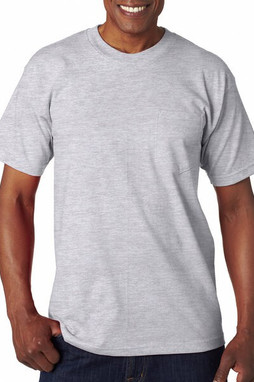 Bayside 7100 - USA-Made Short Sleeve T-Shirt with a Pocket