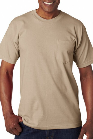 Bayside 7100 - USA-Made Short Sleeve T-Shirt with a Pocket