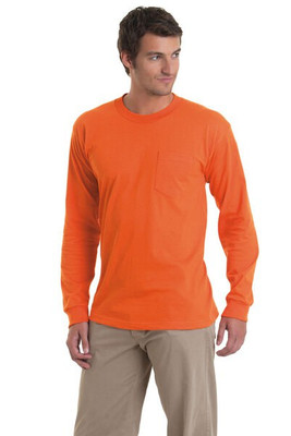 Bayside 8100 - USA-Made Long Sleeve T-Shirt with a Pocket