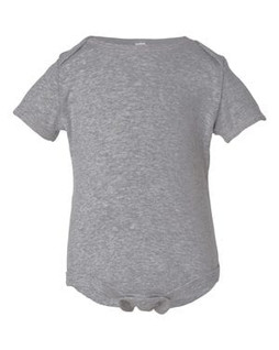 Bella+Canvas 100 - Infant Baby Rib Short Sleeve Creeper