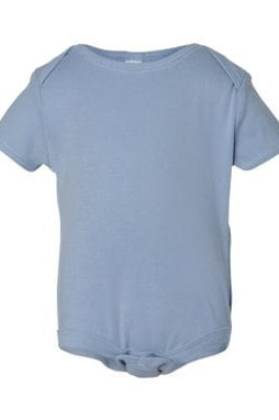 Bella+Canvas 100 - Infant Baby Rib Short Sleeve Creeper