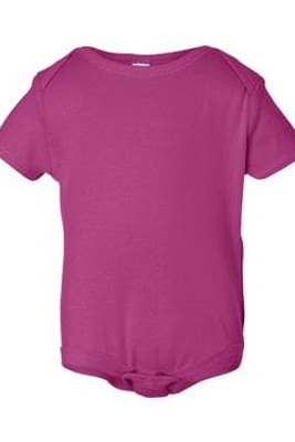 Bella+Canvas 100 - Infant Baby Rib Short Sleeve Creeper