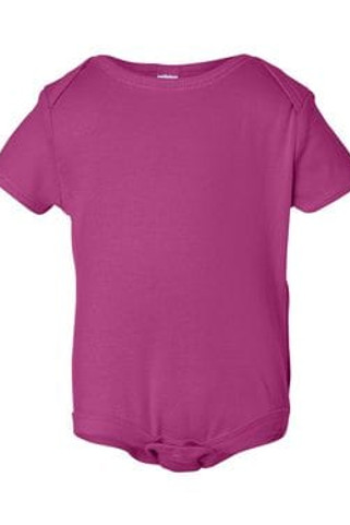 Bella+Canvas 100 - Infant Baby Rib Short Sleeve Creeper