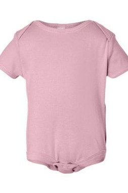 Bella+Canvas 100 - Infant Baby Rib Short Sleeve Creeper