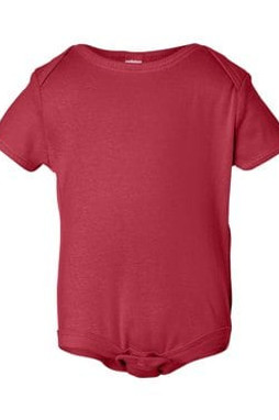 Bella+Canvas 100 - Infant Baby Rib Short Sleeve Creeper