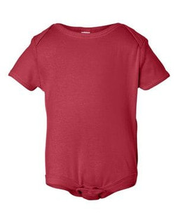 Bella+Canvas 100 - Infant Baby Rib Short Sleeve Creeper